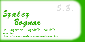 szalez bognar business card